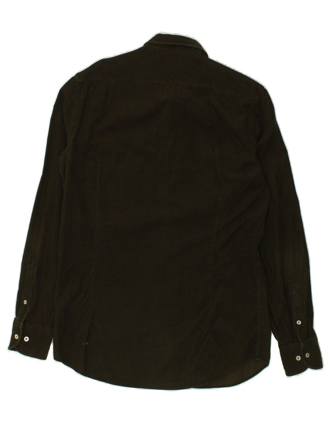 MASSIMO DUTTI Mens Shirt Small Green Cotton Vintage Massimo Dutti and Second-Hand Massimo Dutti from Messina Hembry 