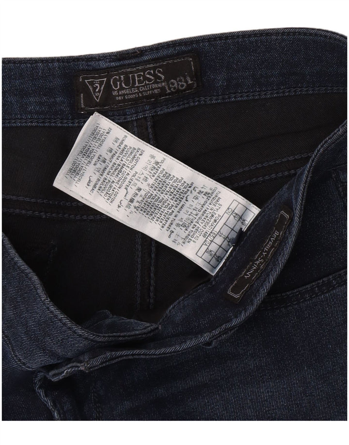 Guess Womens Beverly Distressed Skinny Jeans W29 L27 blå polyester