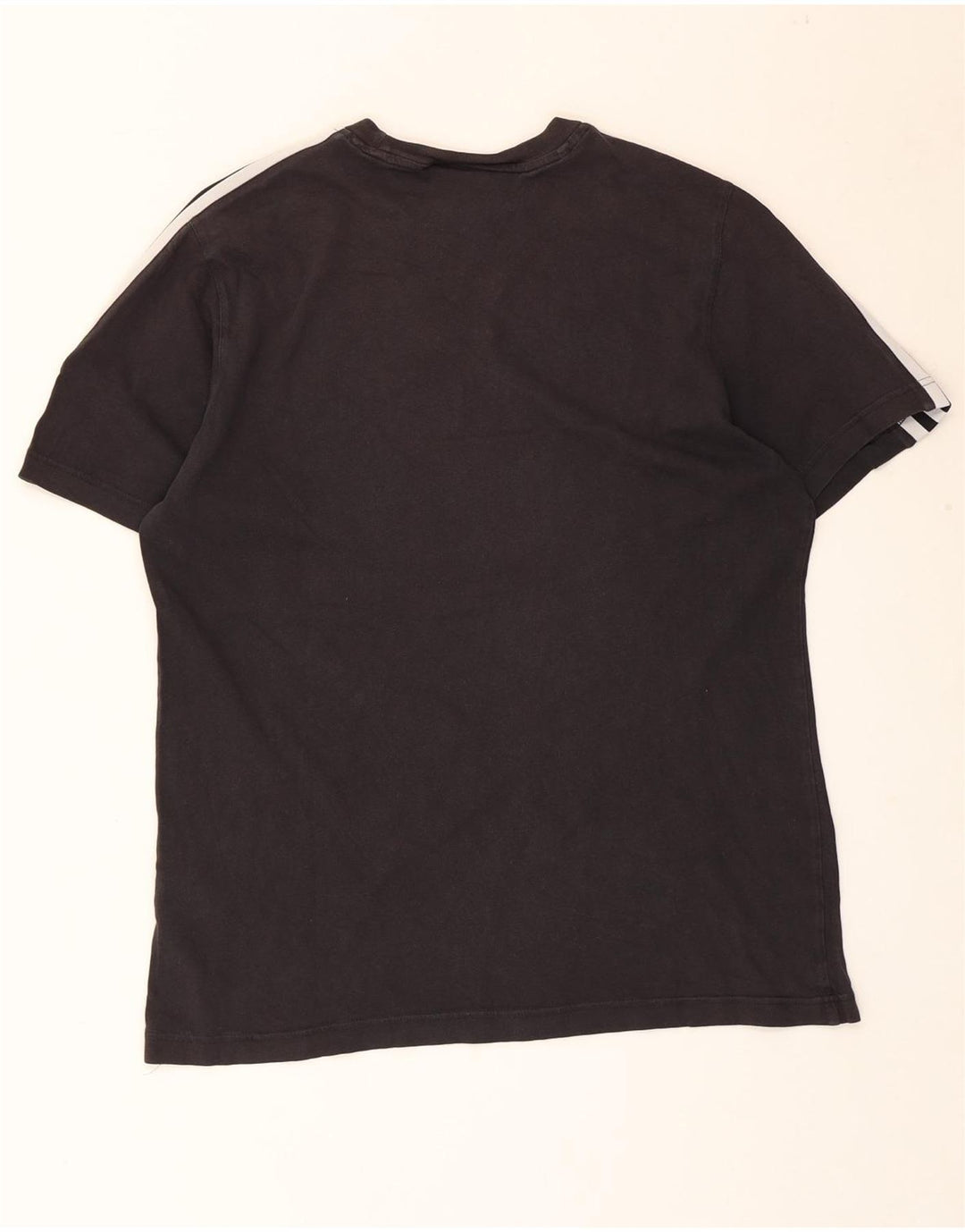 Adidas Herre T-Shirt Top Medium Sort Bomuld