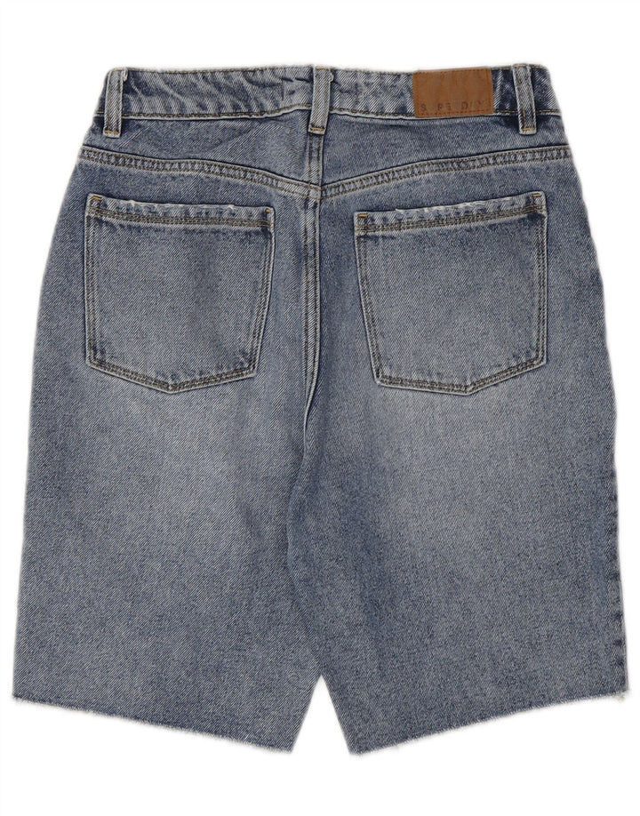SUPERDRY denimshorts til kvinder W26 Små blå bomuld