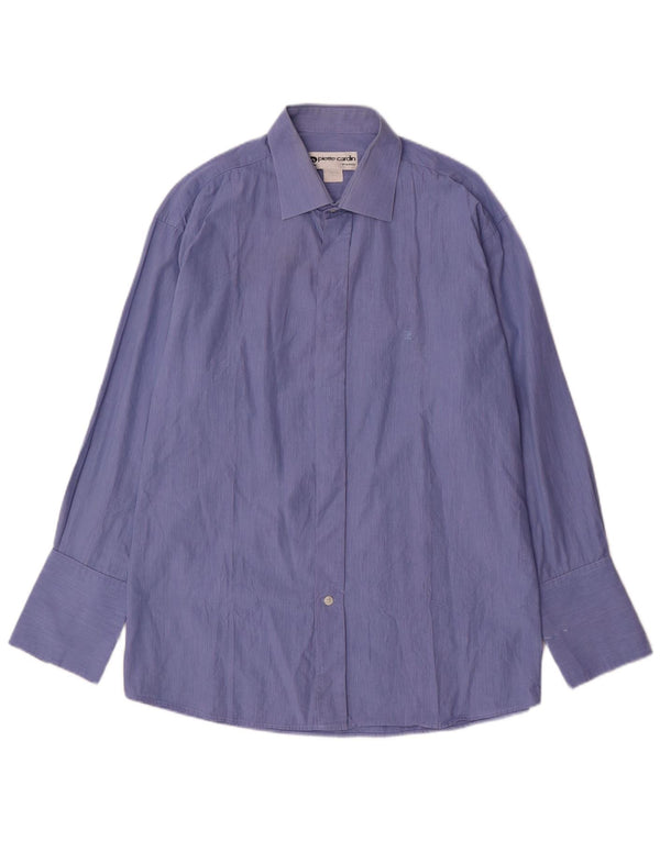 PIERRE CARDIN Herre formel skjorte str. 17 XL Blå nålestribe