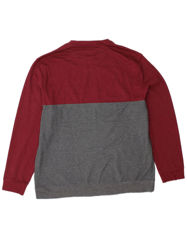 IZOD Sweatshirt til mænd XL Grå Colourblock Polyester