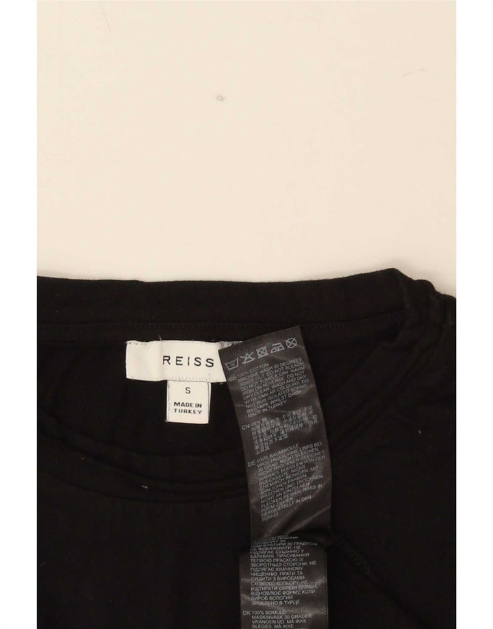 Reiss herre T-shirt top lille sort bomuld