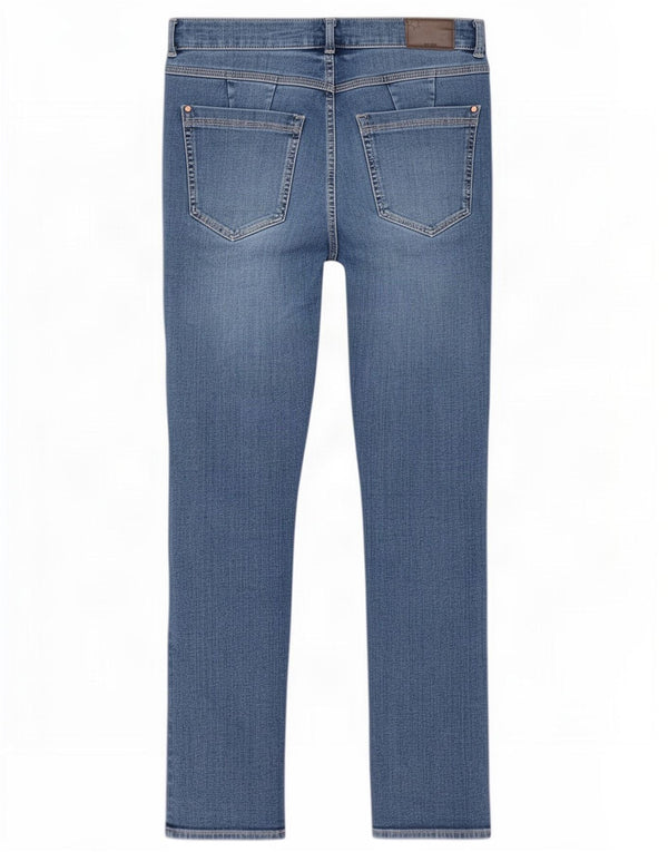 Marks & Spencer Womens Slim Jeans UK 12 Medium W32 L28 Blue Cotton