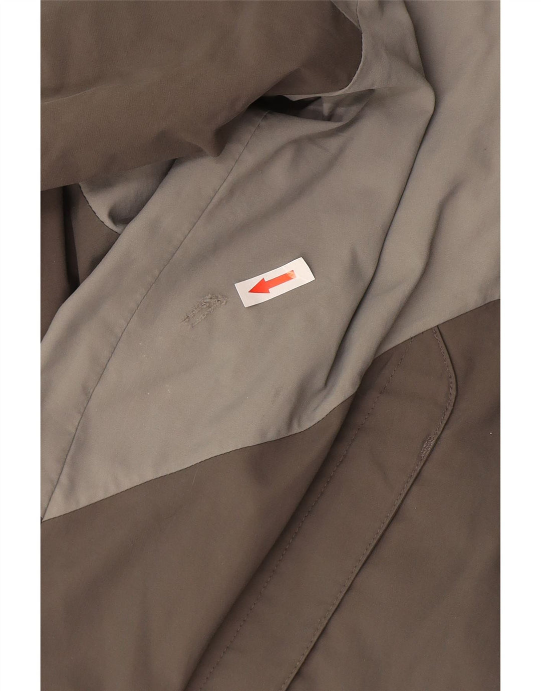 Adidas Regnjakke til mænd UK 40 Large Grå Colourblock Nylon