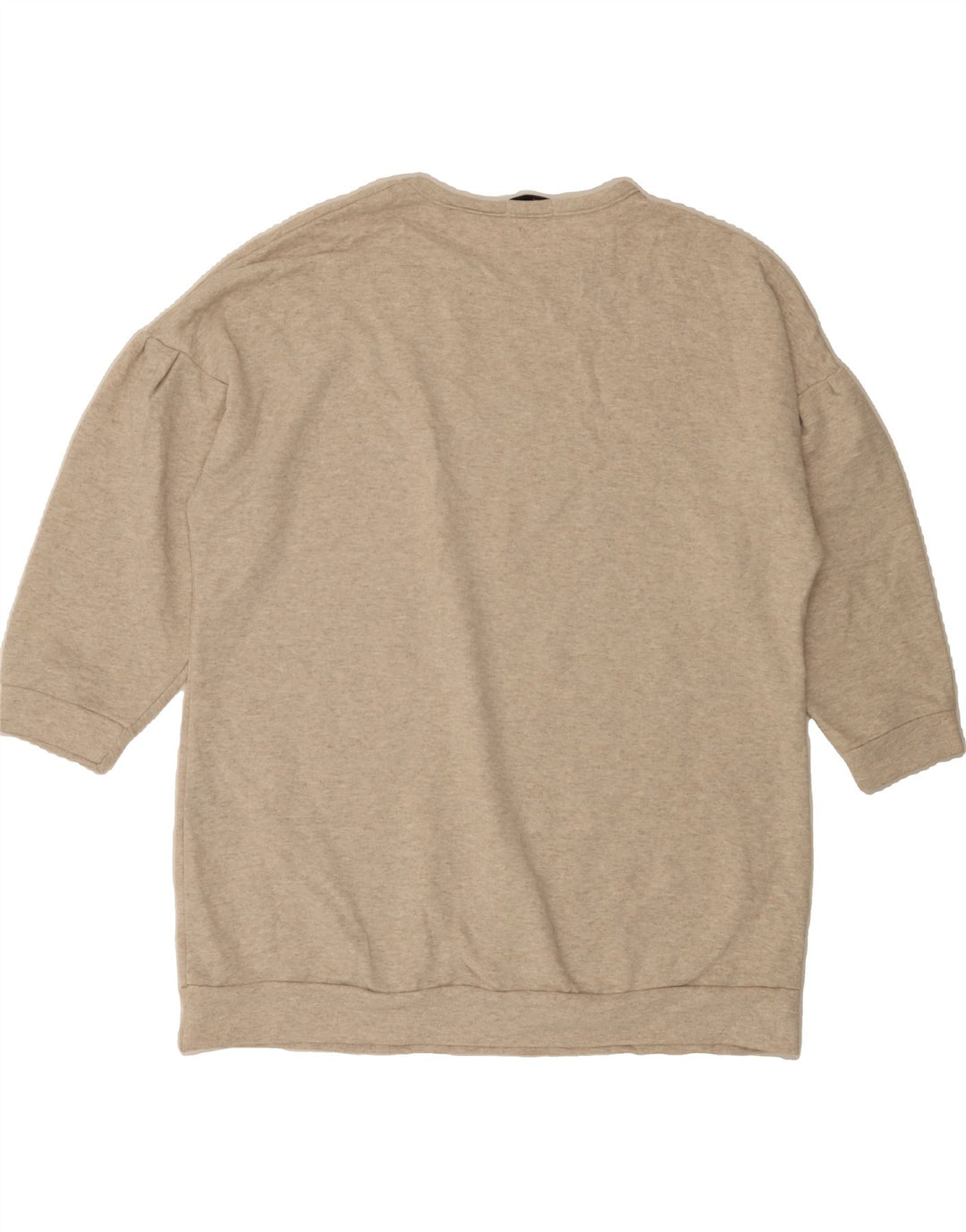 OASIS Mens 3/4 Sleeve Sweatshirt Jumper XL Beige Polyester Vintage Oasis and Second-Hand Oasis from Messina Hembry 