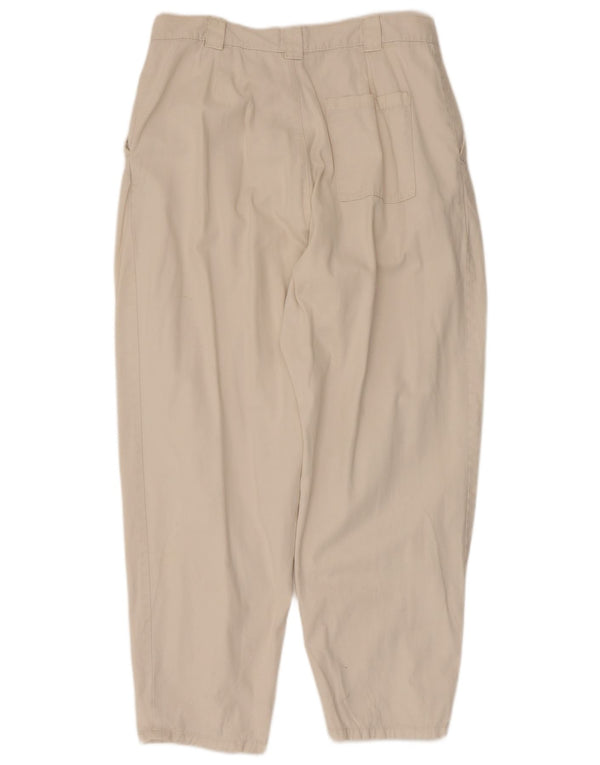 Topshop Dame Pegged Chino Bukser UK 16 Large W34 L27 Beige Bomuld