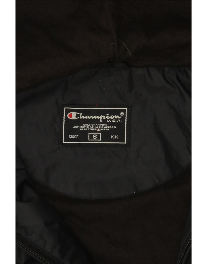 Champion Regnjakke med hætte til mænd UK 36 Lille sort polyamid