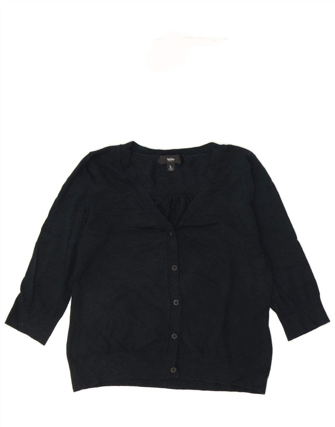 MOSSIMO Girls Cardigan Sweater 13-14 Years Large Black Rayon Modern Vintage Mossimo and Second-Hand Mossimo from Messina Hembry 