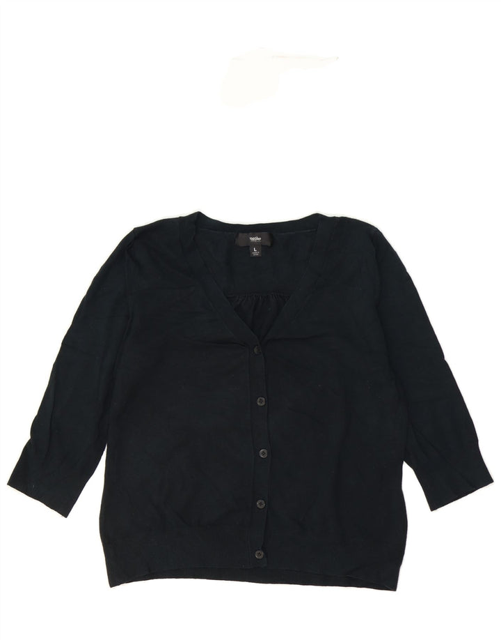 MOSSIMO Girls Cardigan Sweater 13-14 Years Large Black Rayon Modern Vintage Mossimo and Second-Hand Mossimo from Messina Hembry 