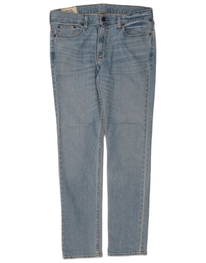 Hollister Skinny Jeans til mænd W34 L32 blå bomuld