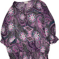 CANDA Womens Blouse Top EU 46 XL Purple Paisley Polyester Vintage Canda and Second-Hand Canda from Messina Hembry 
