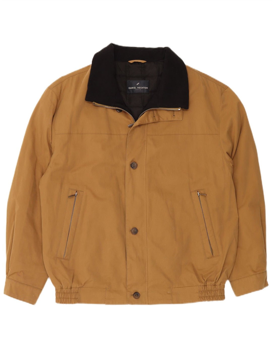 DANIEL HECHTER Herre Paris Bomber Jacket UK 42 XL Beige Bomuld