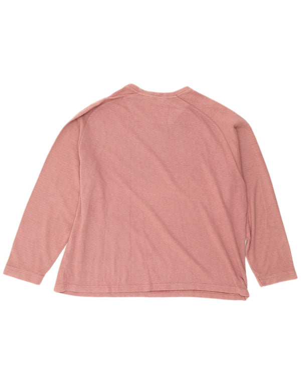 Marks & Spencer Herre Blue Harbor V-hals sweater 2XL Pink Bomuld