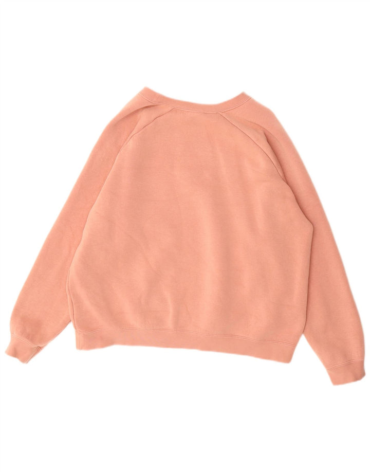NIKE Sweatshirt Jumper UK 16 Stor Pink Bomuld