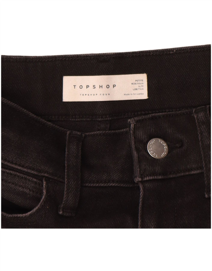 Topshop Skinny Jeans til kvinder W26 L25 Sort