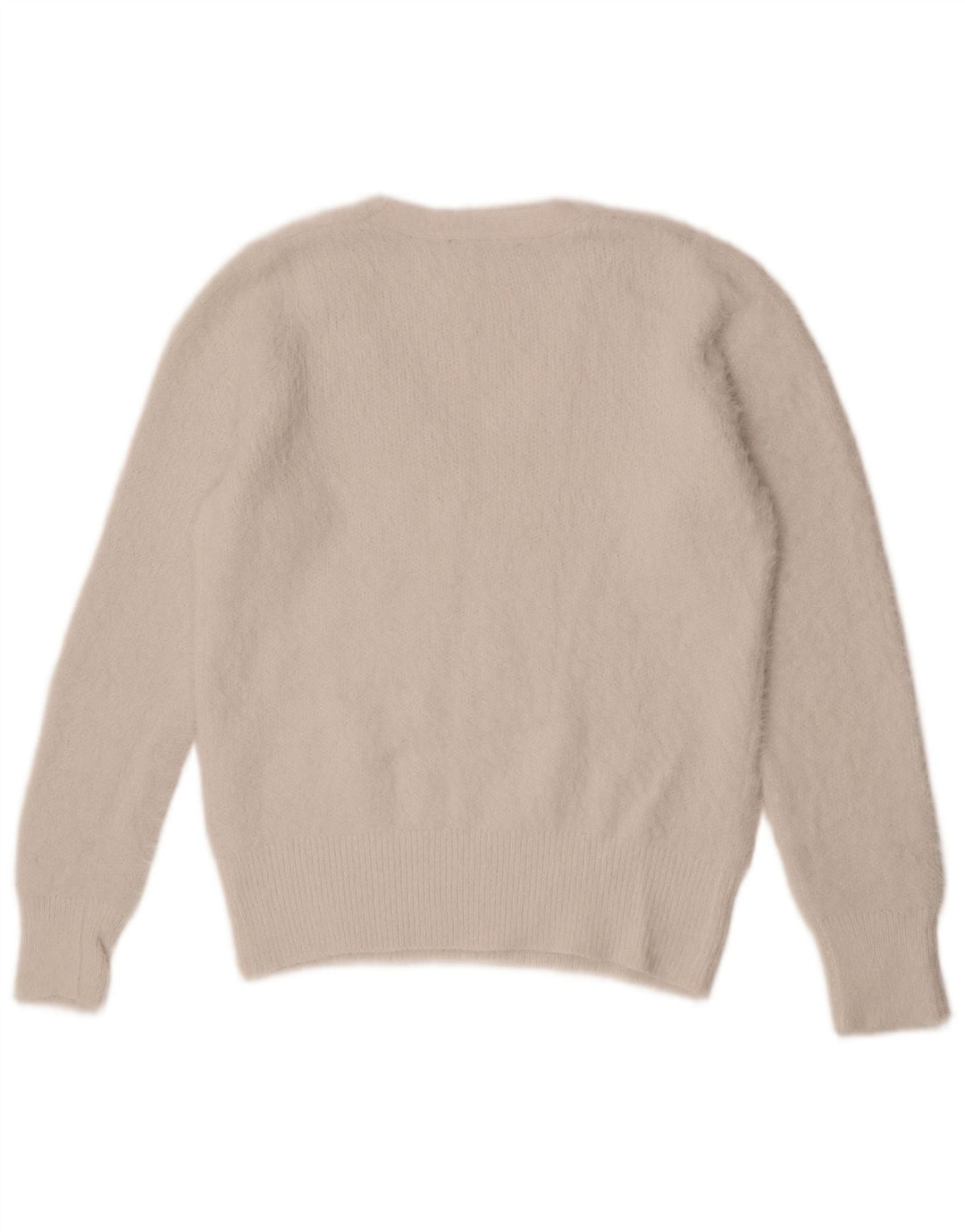 Marks & Spencer Dame V-hals sweater UK 12 Medium Off White