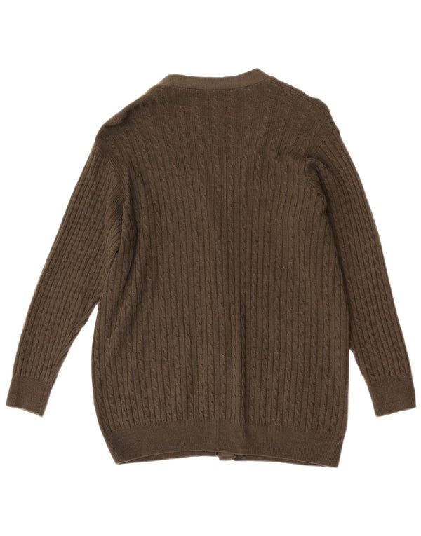 Marks & Spencer Dame St. Michael Cardigan Sweater UK 14 Large Khaki