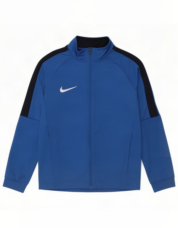 Nike Boys Dri Fit træningsdragt topjakke 8-9 år Small Blue Colourblock