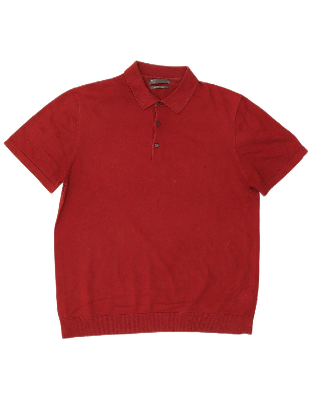 Marks & Spencer Poloshirt til mænd Stor rød bomuld