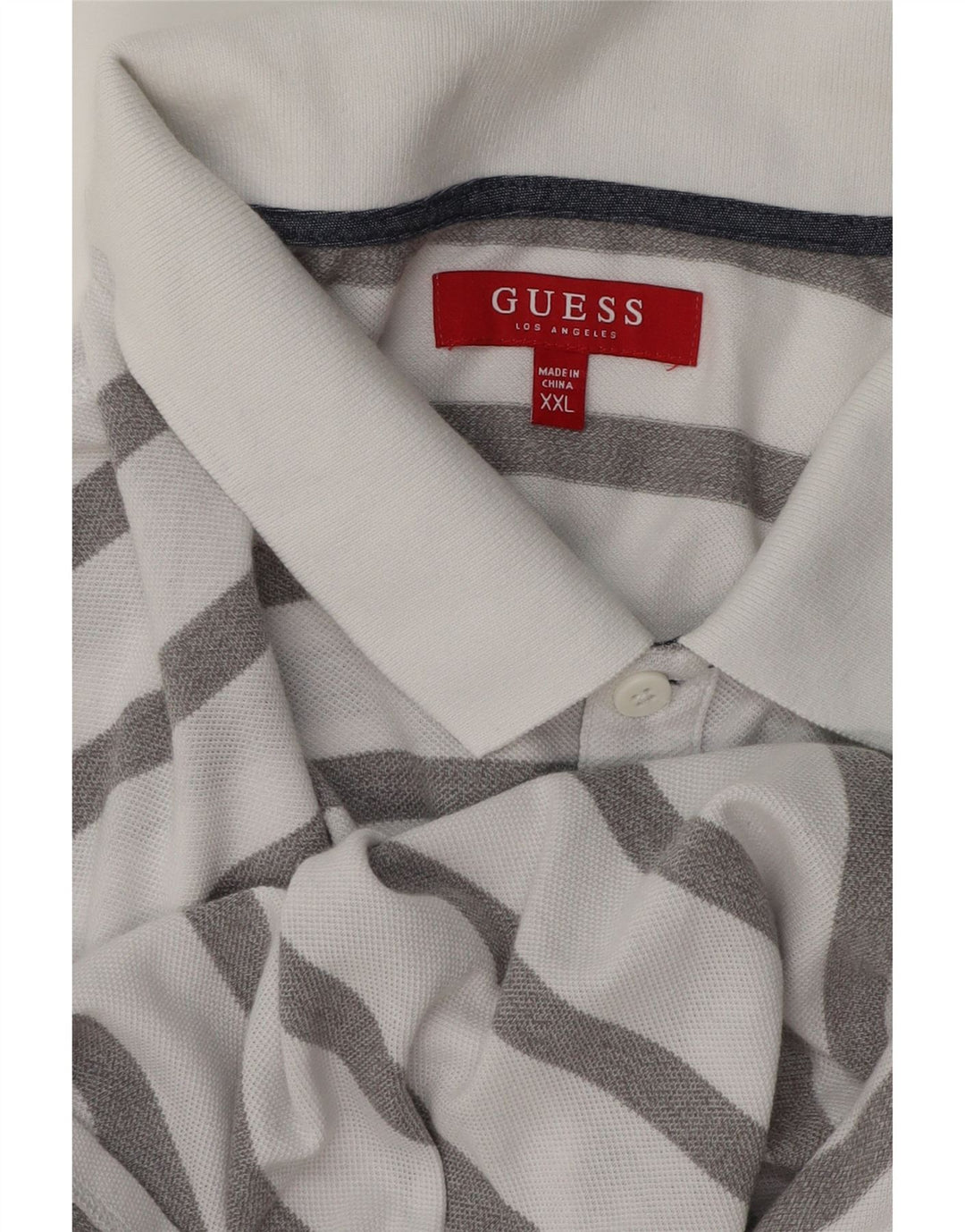 Guess Polo Shirt til mænd 2XL Hvidstribet