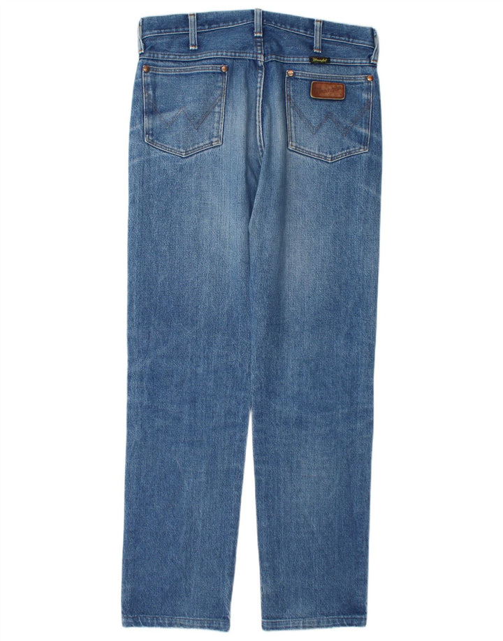 Wrangler Straight Jeans til mænd W32 L31 blå bomuld
