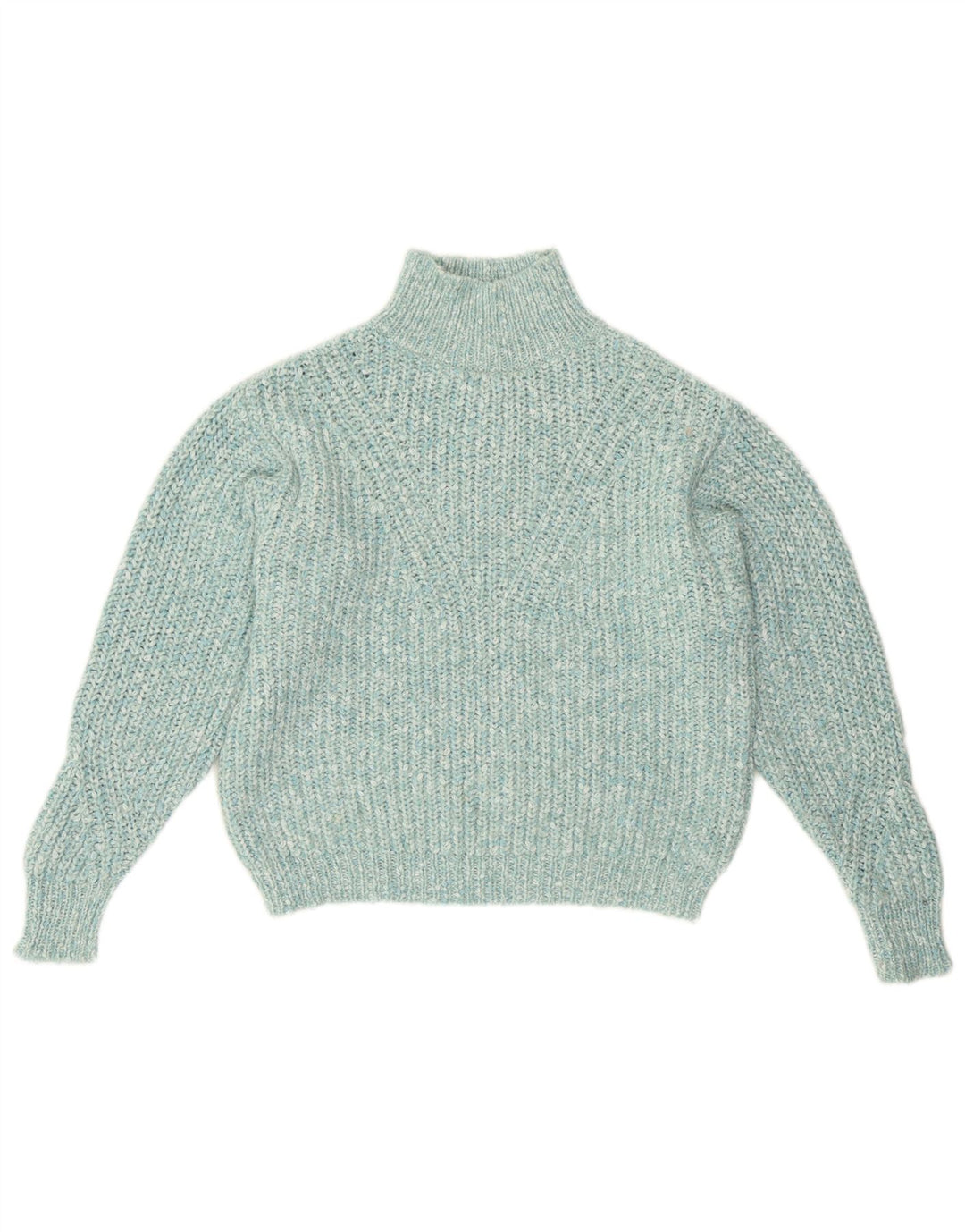 Marks & Spencer Dame Turtle Neck Sweater UK 10 Small Turkis