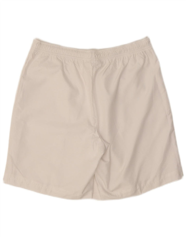 Lacoste Herre Sportshorts Størrelse 4 Medium Hvid Polyester