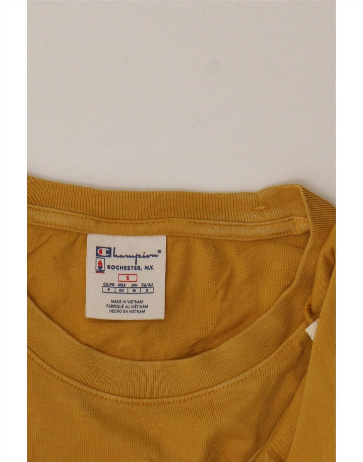 Champion Herre T-Shirt Top Lille Gul