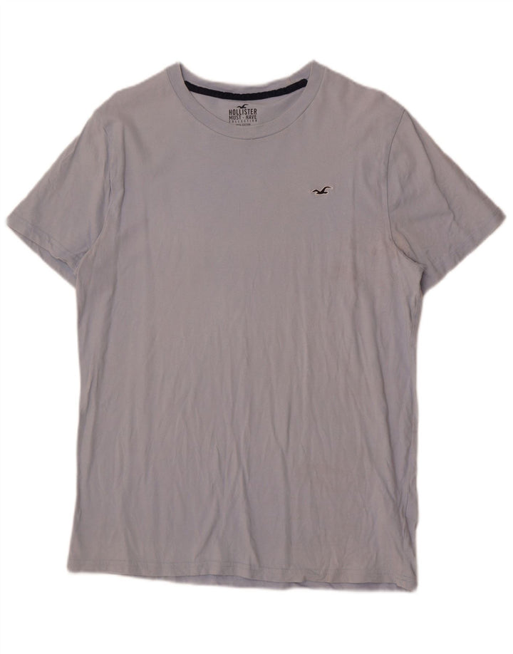 Hollister Herre T-shirt Top Stor Blå Bomuld