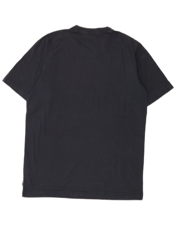 Adidas Herre grafisk T-shirt Top Medium Marineblå Bomuld