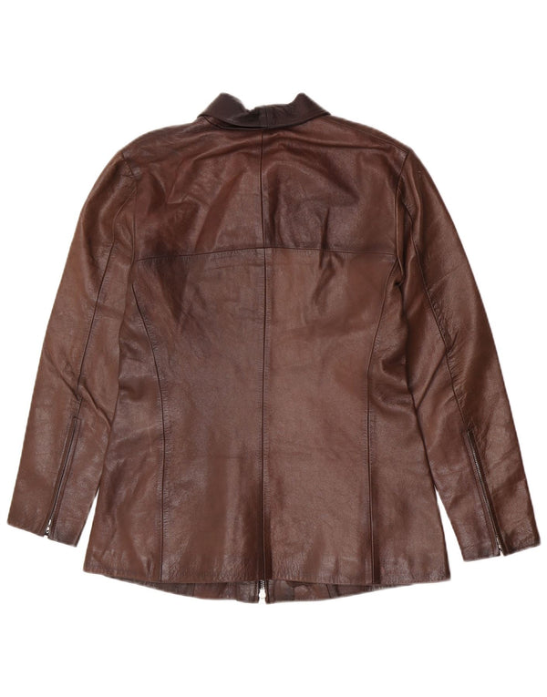 Vintage dame læderjakke UK 14 Large Brown