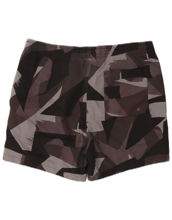 NIKE Badeshorts til mænd mellemgrå camouflagepolyester