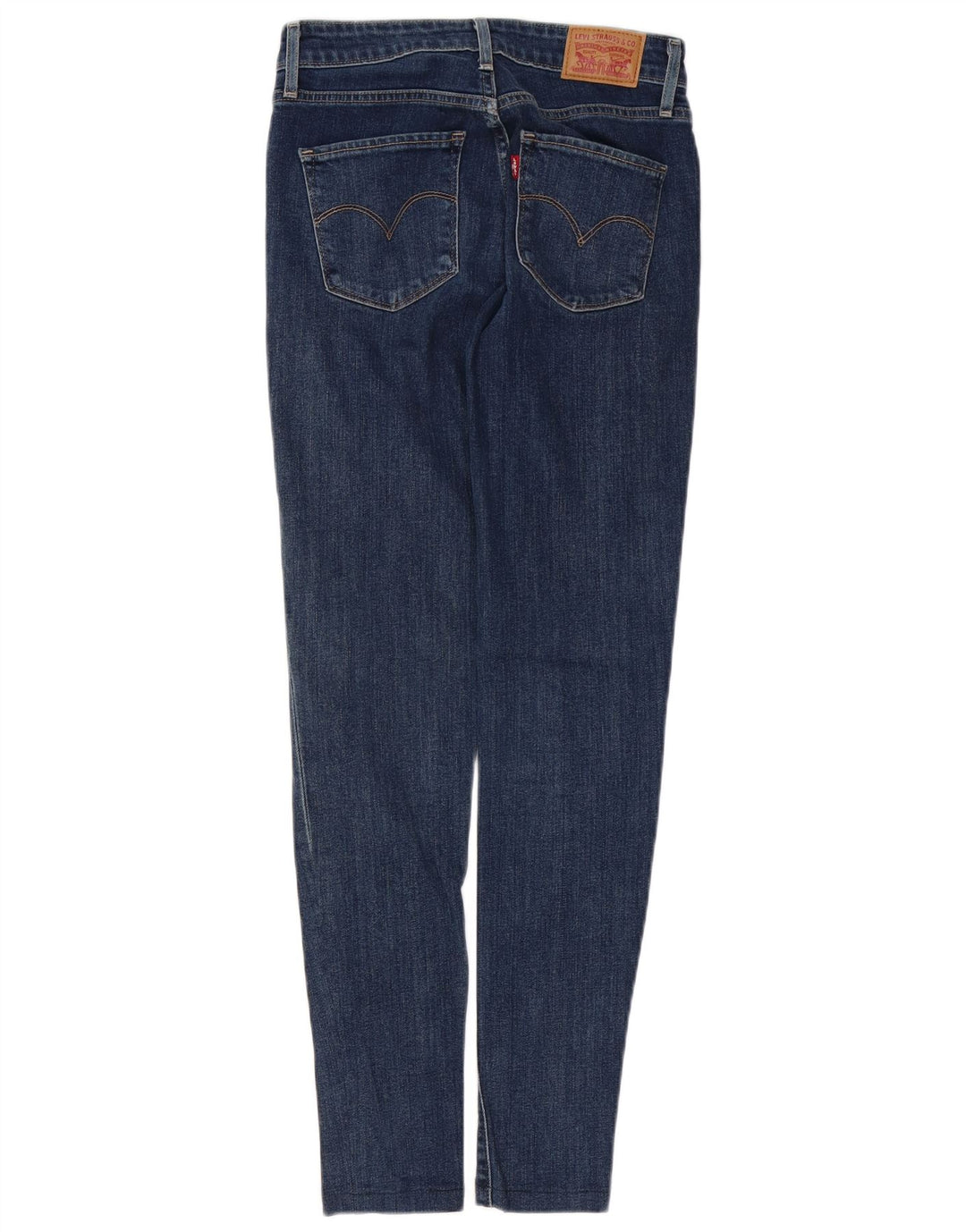 LEVI'S Dame 721 Skinny Jeans med høj talje W25 L29 Blå Bomuld