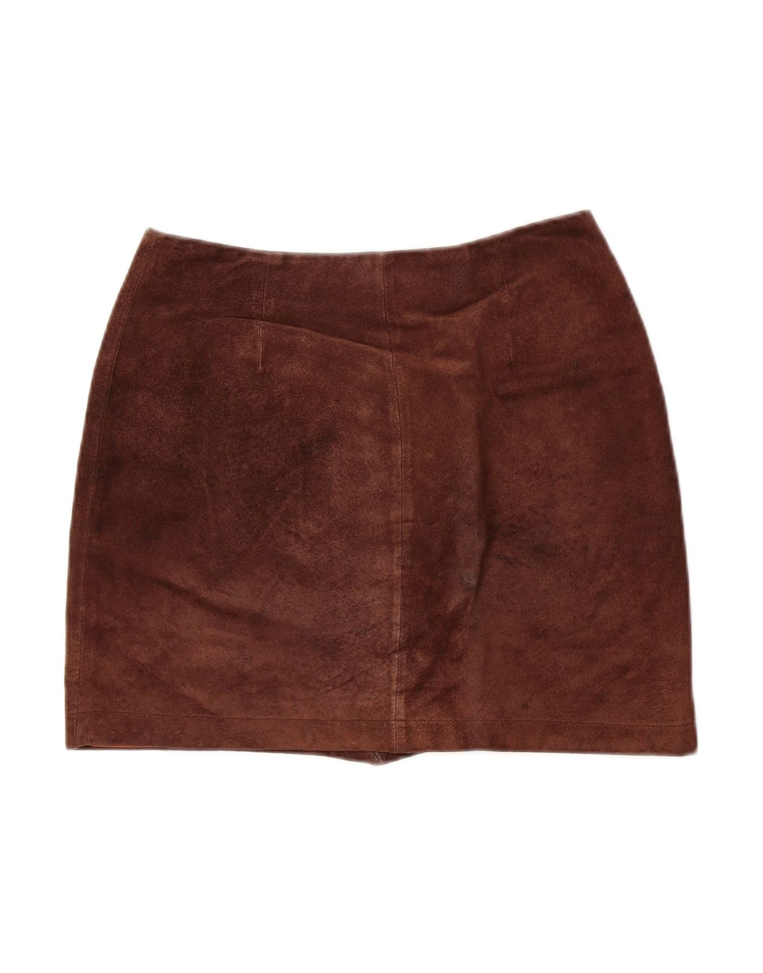 ESPRIT Womens Suede Mini Skirt EU 34 XS W26  Brown Leather