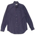 Lacoste Herre Regular Fit Skjorte Størrelse 40 15 1/2 Medium Navyblå Bomuld