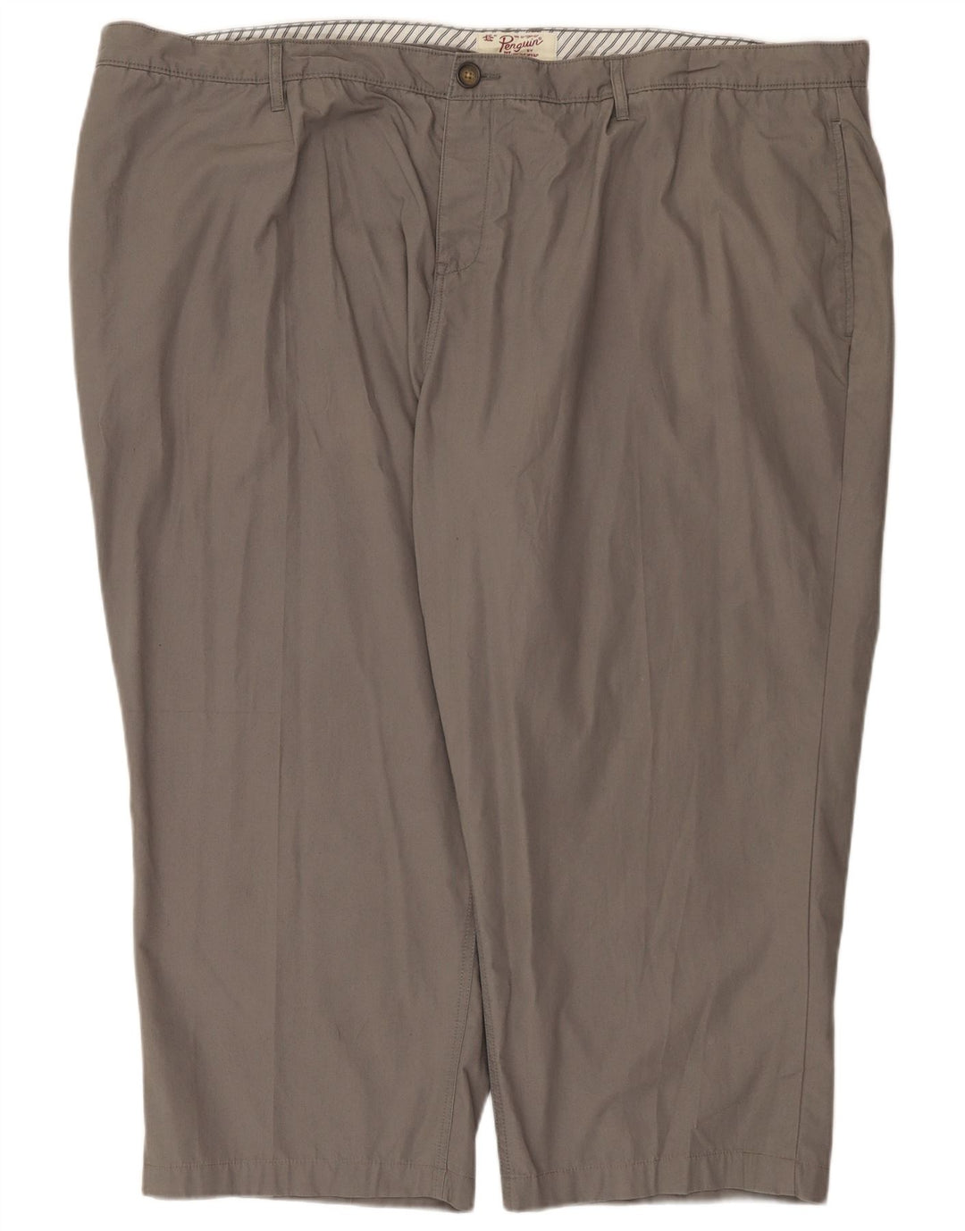 Penguin Herre Cropped Trousers W54 L25 Grå Bomuld