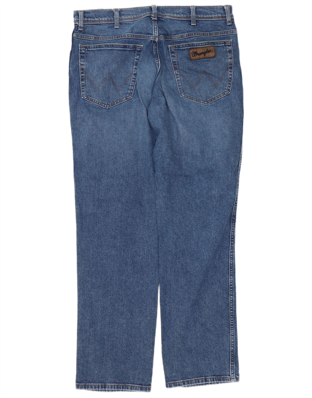 Wrangler Herre Texas Straight Jeans W36 L32 Blå Bomuld
