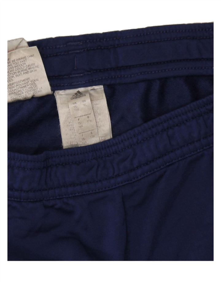 ADIDAS Boys Tracksuit Trousers 15-16 Years  Navy Blue Polyester Vintage Adidas and Second-Hand Adidas from Messina Hembry 