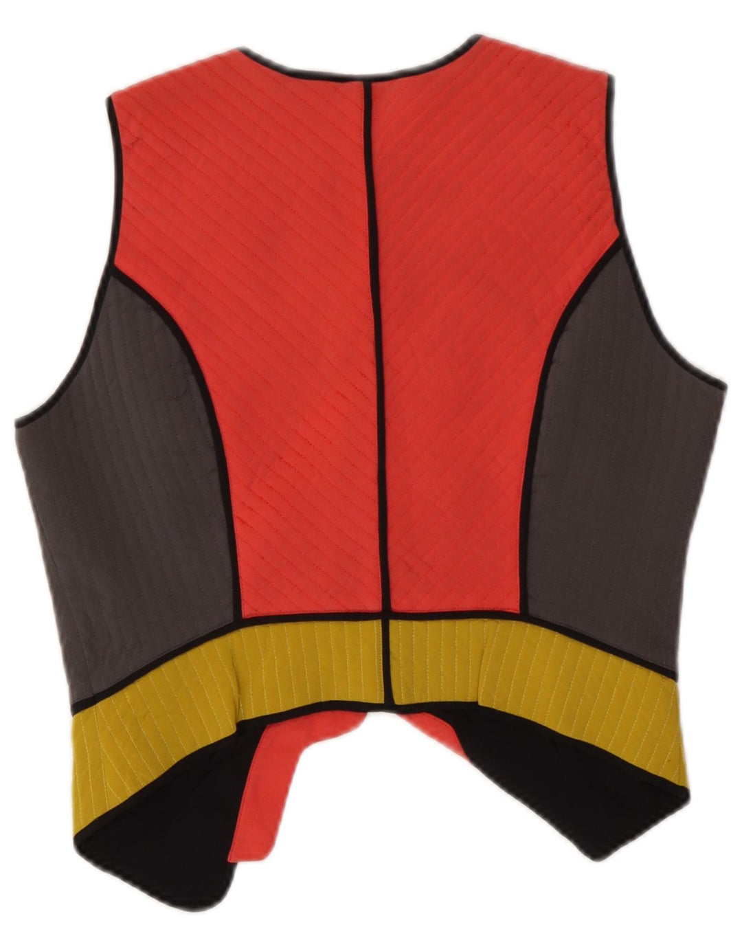 Rutzou Womens Crop vest EU 40 Medium Flerfarvet Colourblock Silke