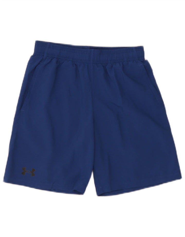 Under Armour Boys Sports Shorts 9-10 år Medium Blue Polyester