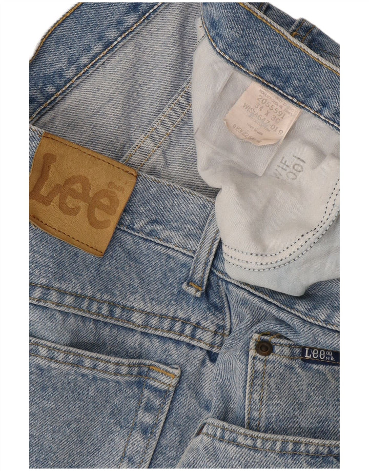 Lee Straight Jeans til mænd W34 L30 blå bomuld