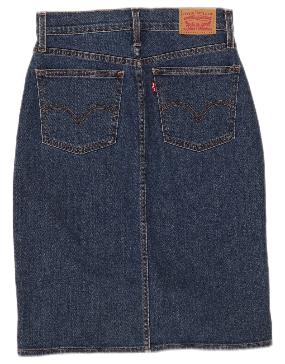Levi's denimnederdel til kvinder W24 XS blå bomuld