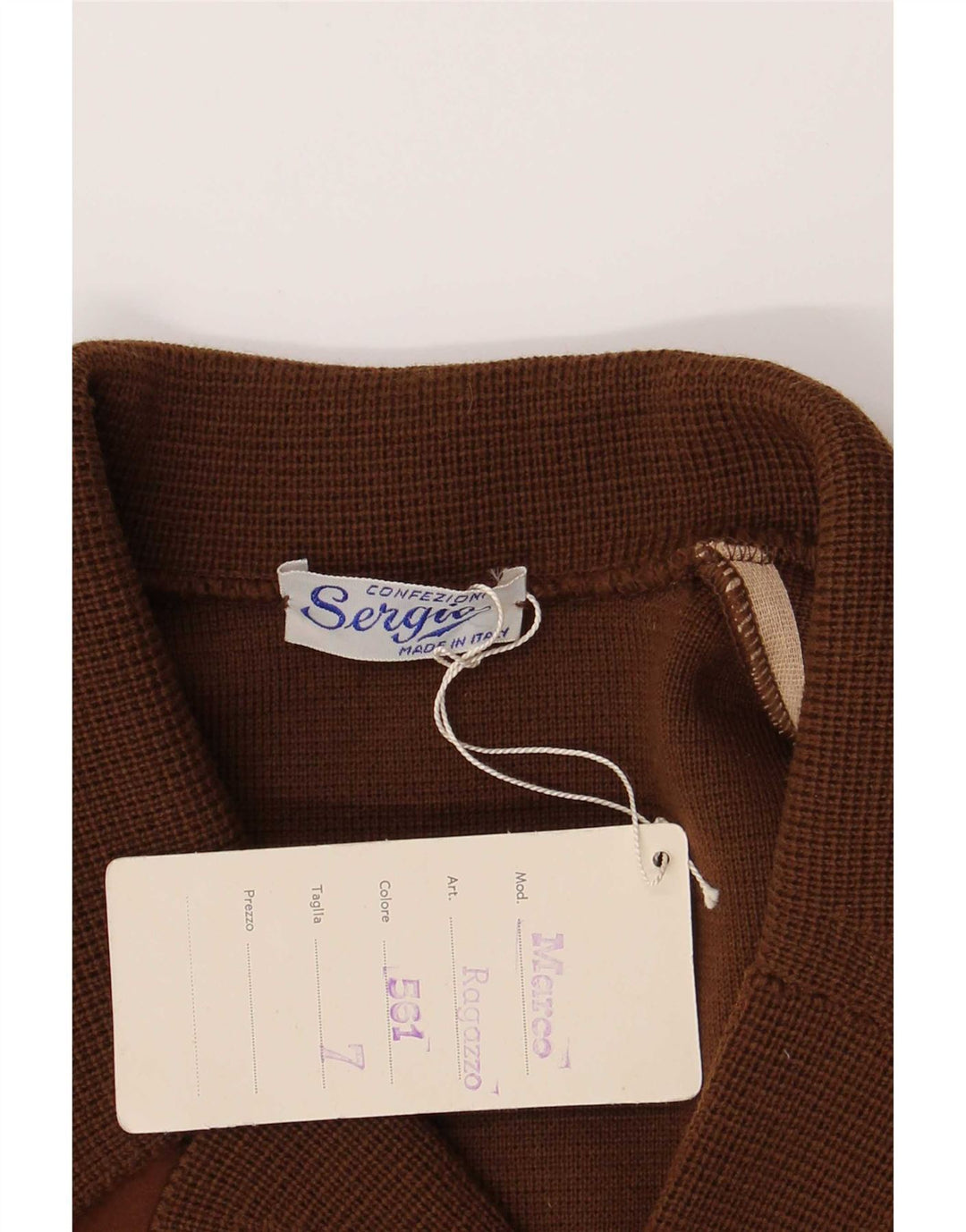 Vintage herre cardigan sweater lille brun