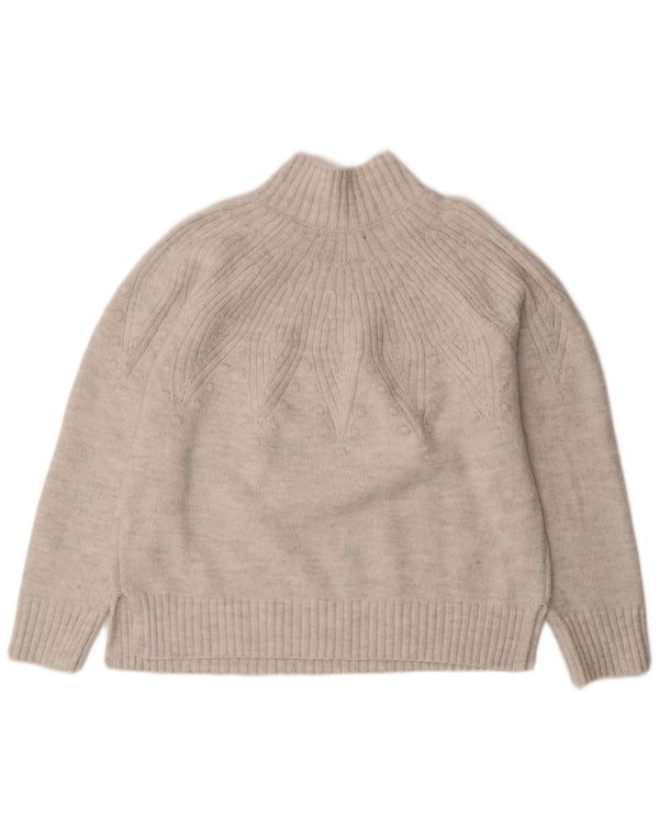 Marks & Spencer Dame Turtle Neck Jumper Sweater UK 16 Large Off White