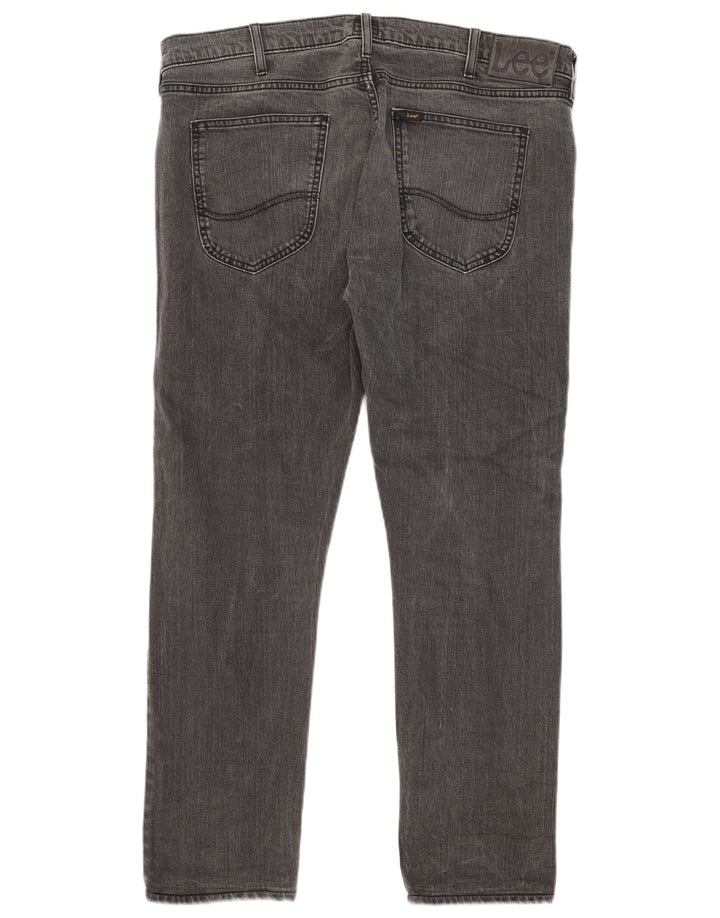 Lee Herre Luke Slim Jeans W36 L28 Grå Bomuld