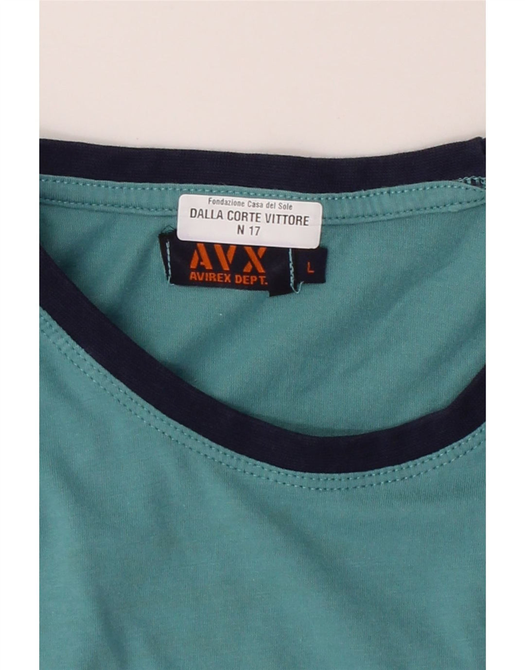 AVIREX Mens Graphic T-Shirt Top Large Blue Cotton Vintage Avirex and Second-Hand Avirex from Messina Hembry 