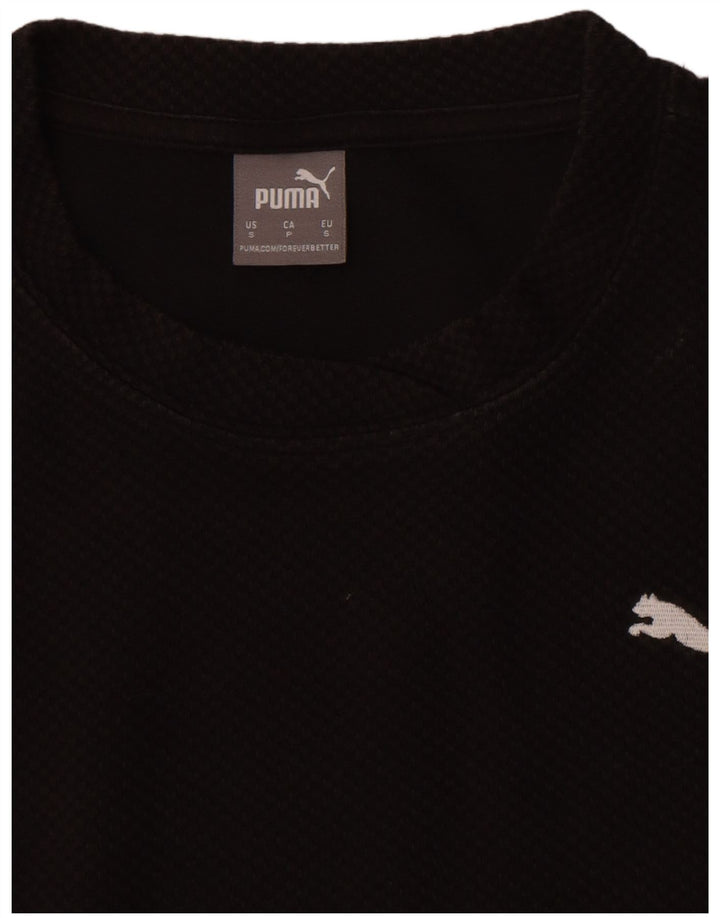 Puma Dame Oversized T-Shirt Kjole UK 10 Lille Sort