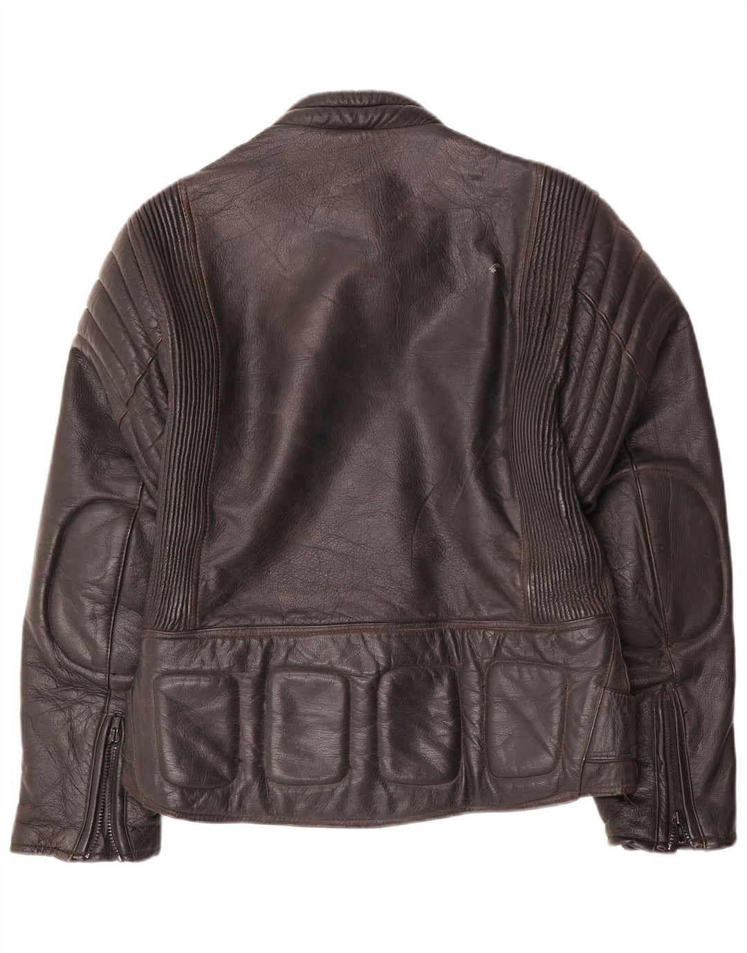 Modeka Herre Læder Biker Jacket UK 38 Medium Sort Læder