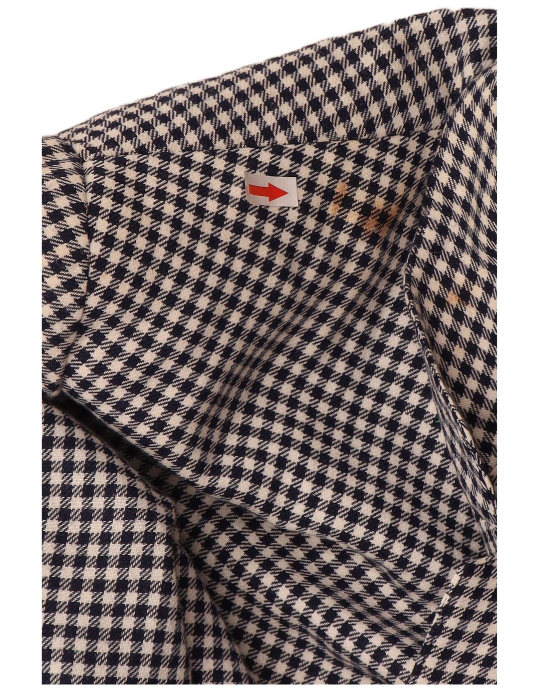 POP 84 Herre 1-knap blazerjakke UK 40 Stor marineblå Gingham Wool